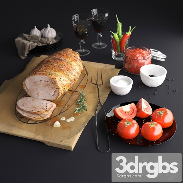 Roast Pork 3dsmax Download - thumbnail 1