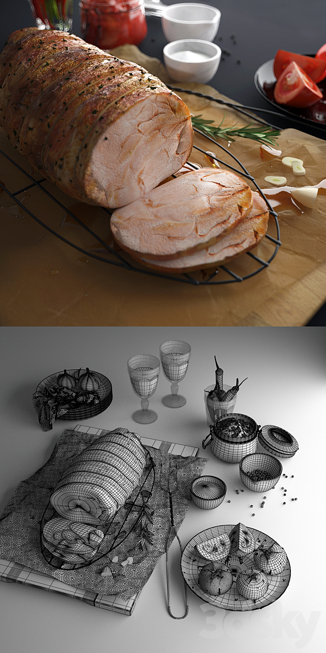 Roast Pork 3DSMax File - thumbnail 3