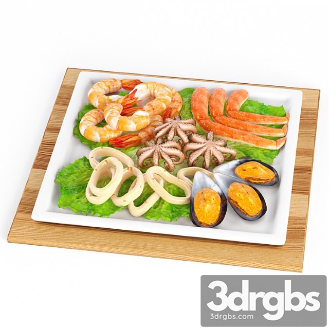 Seafood for breakfast 3dsmax Download - thumbnail 1