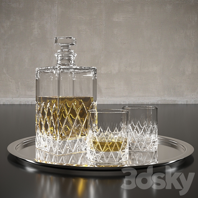 Set for whiskey 3ds Max - thumbnail 1