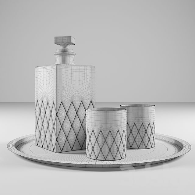 Set for whiskey 3ds Max - thumbnail 2