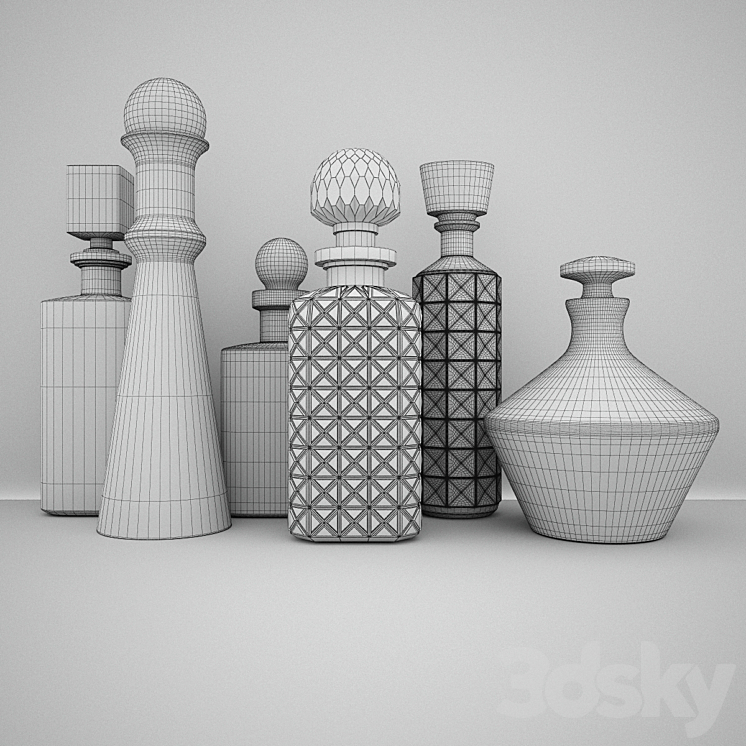 Set for whiskey bar 3DS Max - thumbnail 2