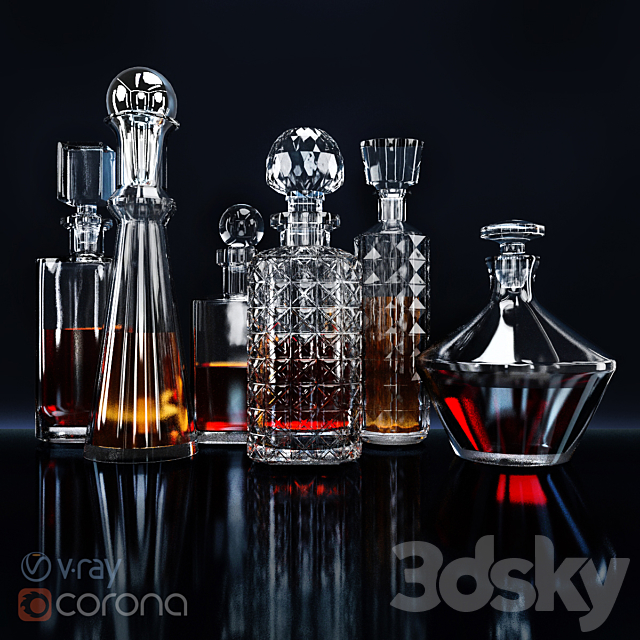 Set for whiskey bar 3DSMax File - thumbnail 1