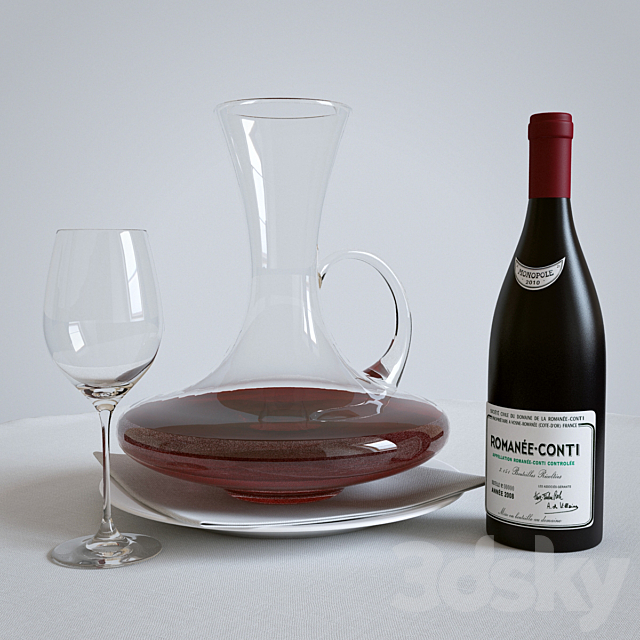 Sommelier decor set 3DSMax File - thumbnail 2