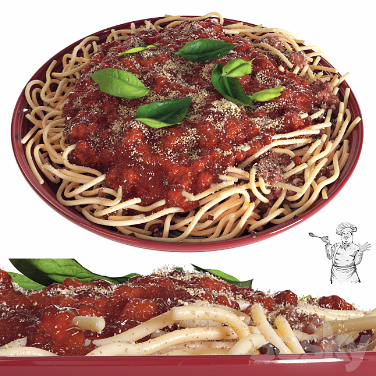 Spaghetti with Sauce (vray GGX) 3DS Max - thumbnail 1