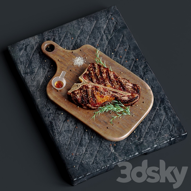 Steak 3DS Max Model - thumbnail 2