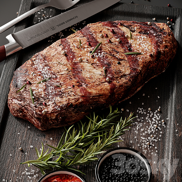 Steak 3DS Max Model - thumbnail 3