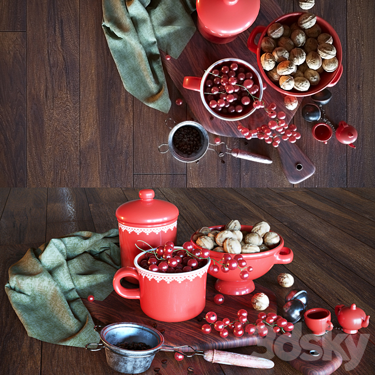 Still life with currants 3DS Max - thumbnail 1