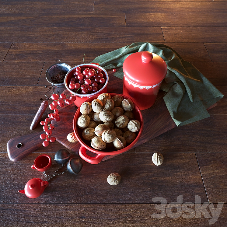 Still life with currants 3DS Max - thumbnail 2