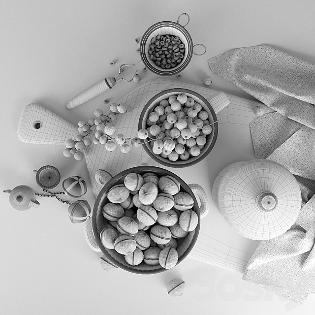 Still life with currants 3DSMax File - thumbnail 3