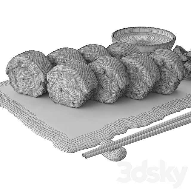 Sushi rolls philadelphia 3DSMax File - thumbnail 5