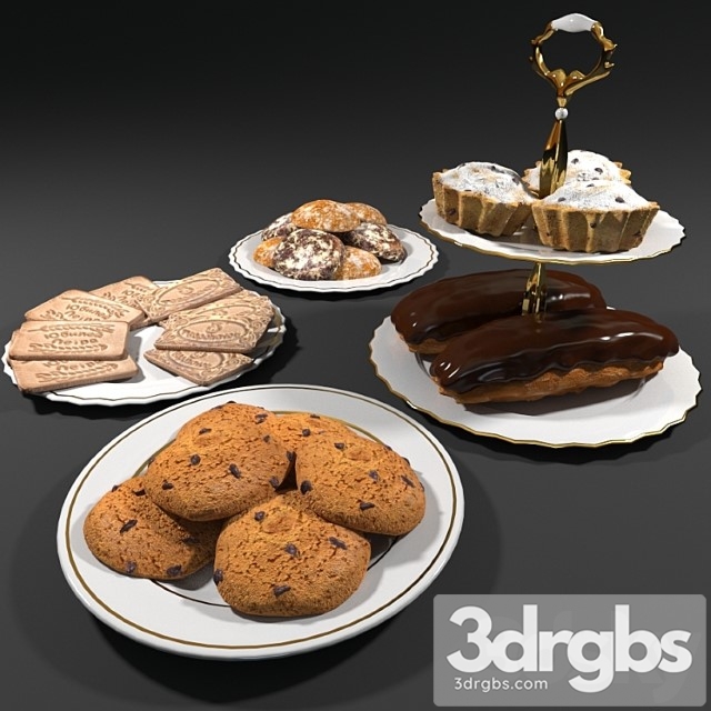 Sweets (set of baking) 3dsmax Download - thumbnail 1