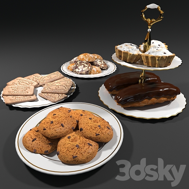 Sweets (set of baking) 3DSMax File - thumbnail 1