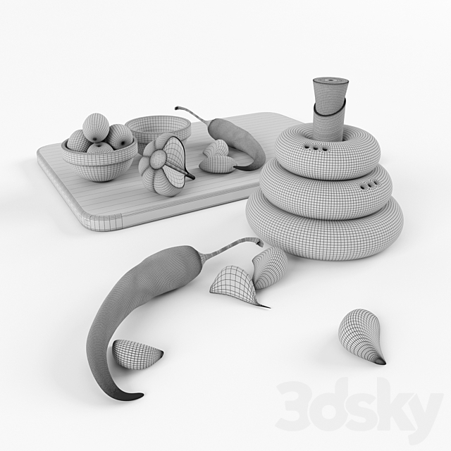 Table set by PELEG DESIGN 3DSMax File - thumbnail 3