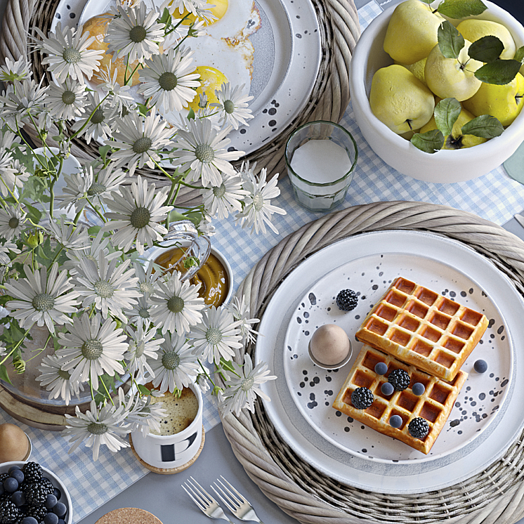 Table setting 36. Breakfast – 3 3DS Max - thumbnail 2