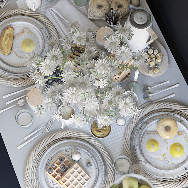 Table setting 36. Breakfast – 3 3DSMax File - thumbnail 4