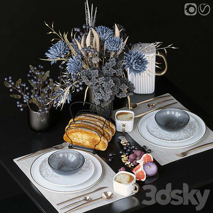 Table setting 65 3DS Max - thumbnail 1