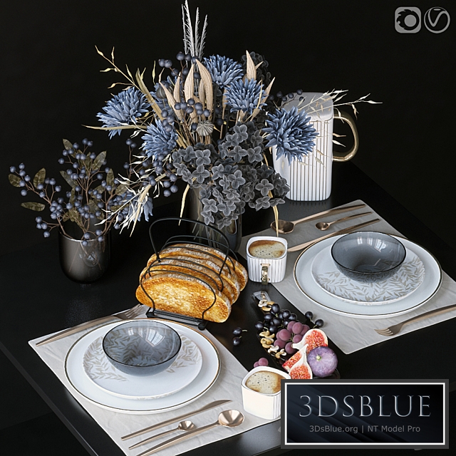 Table setting 65 3DS Max - thumbnail 3