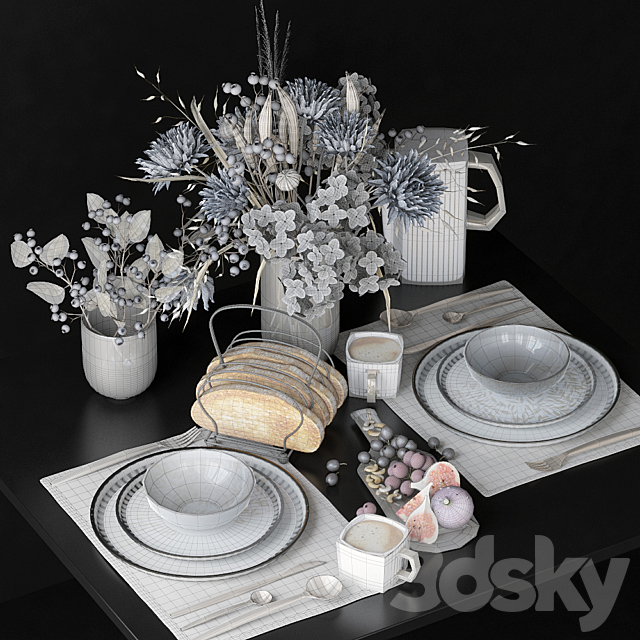 Table setting 65 3DSMax File - thumbnail 6