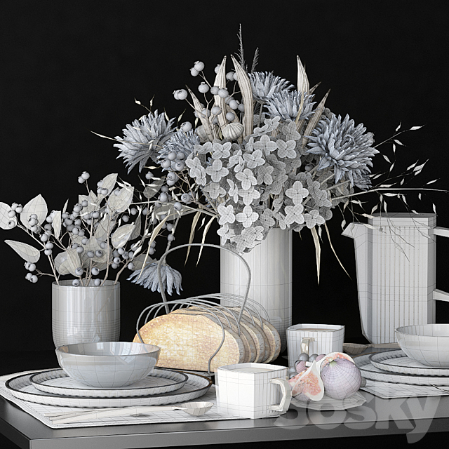 Table setting 65 3DSMax File - thumbnail 7