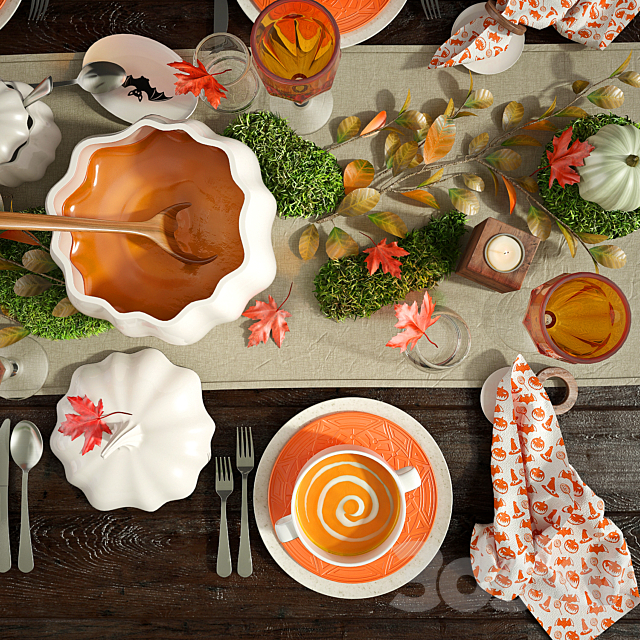 Tableware Halloween 3DSMax File - thumbnail 2