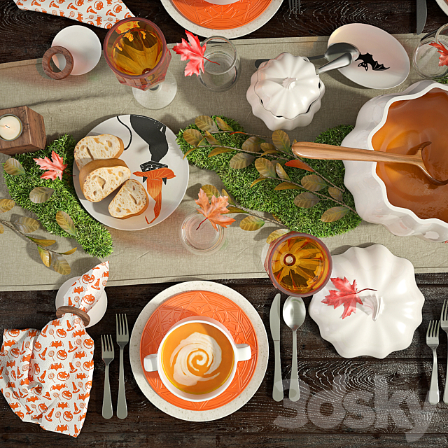 Tableware Halloween 3DSMax File - thumbnail 3