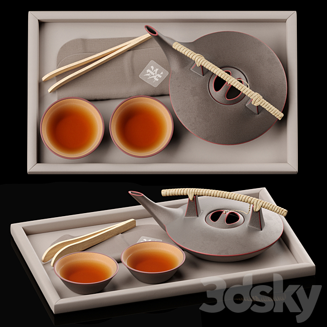 Tea Ceremony Set 3DSMax File - thumbnail 1