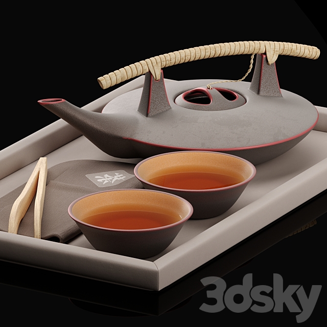 Tea Ceremony Set 3DSMax File - thumbnail 2