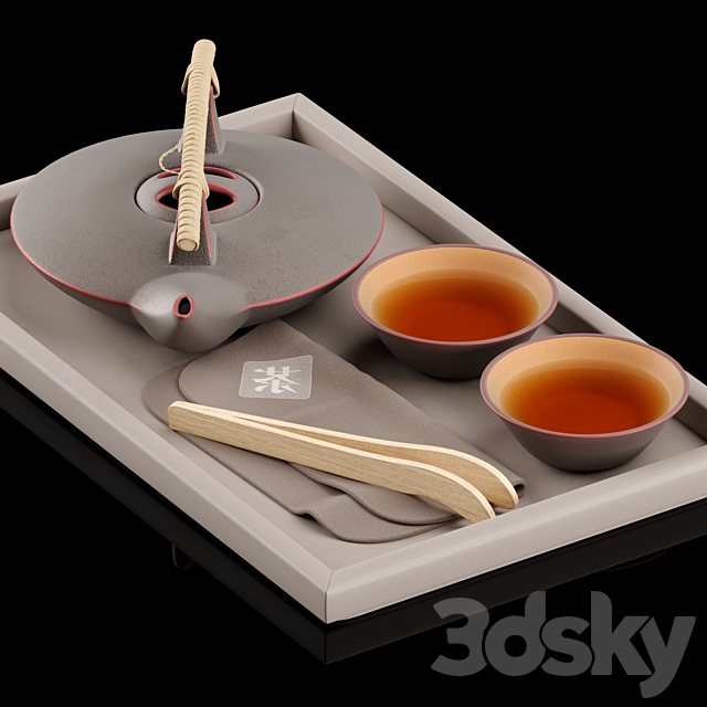 Tea Ceremony Set 3DSMax File - thumbnail 3