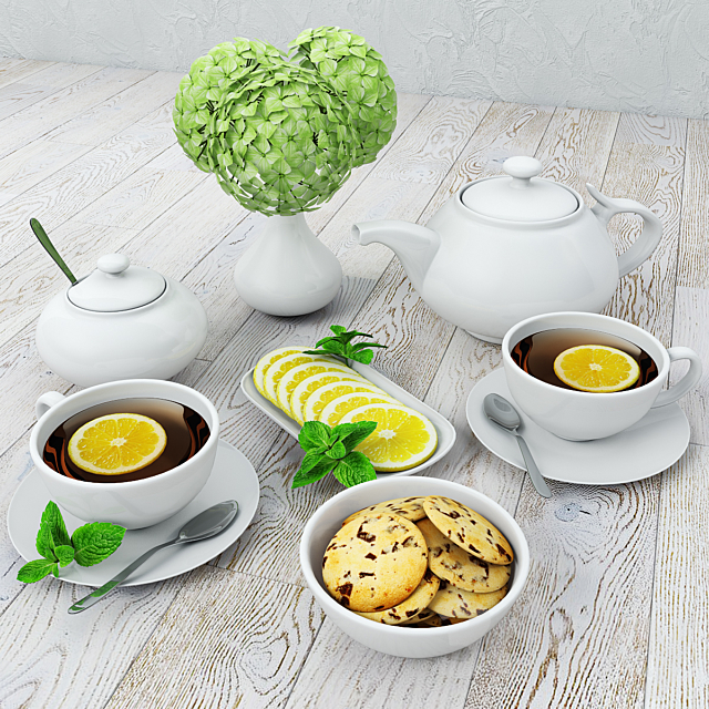 Tea-set 3DSMax File - thumbnail 2