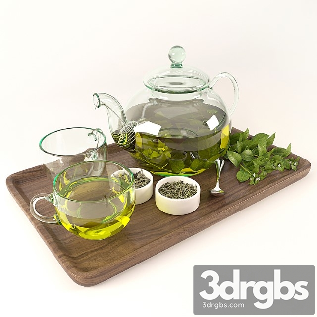 Tea sets 3dsmax Download - thumbnail 1