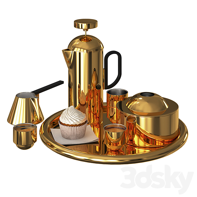 Tom Dixon Brew Cafetiere 3ds Max - thumbnail 3