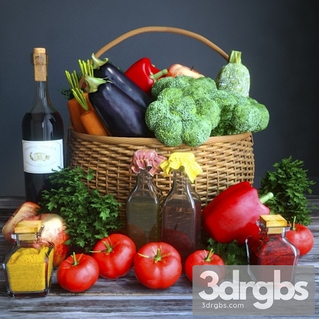 Vegetable Basket 3dsmax Download - thumbnail 1