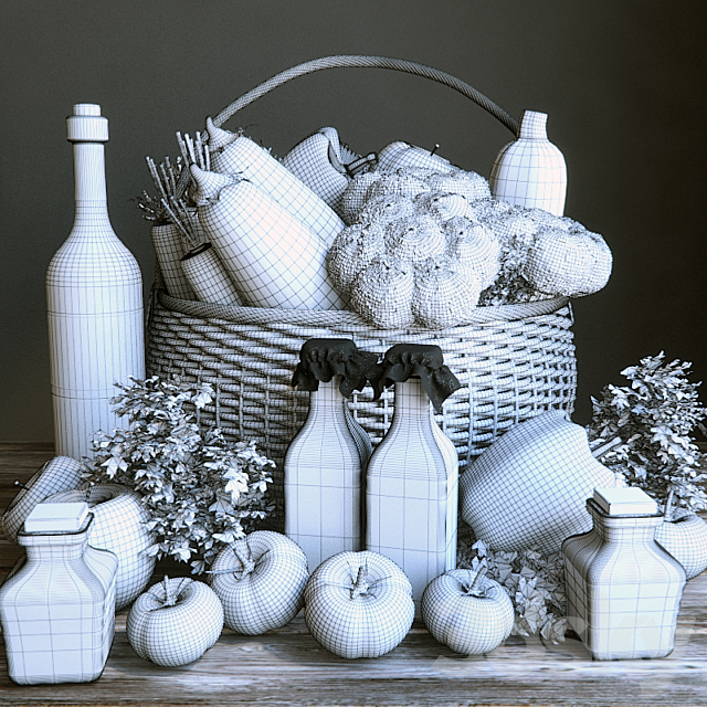 vegetable Basket 3DSMax File - thumbnail 3