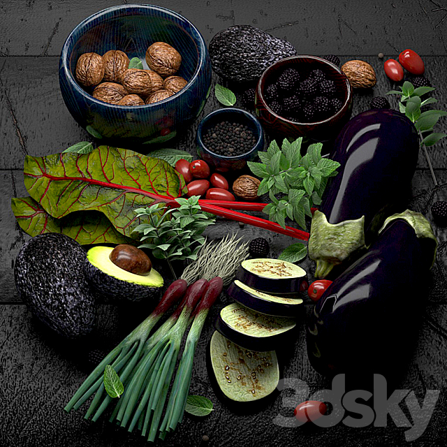 Vegetables 3DS Max Model - thumbnail 2