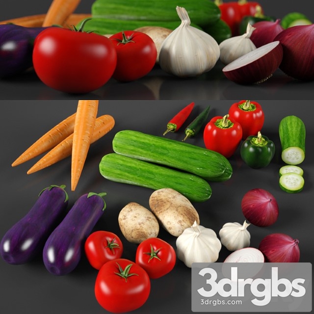 Vegetables 3dsmax Download - thumbnail 1