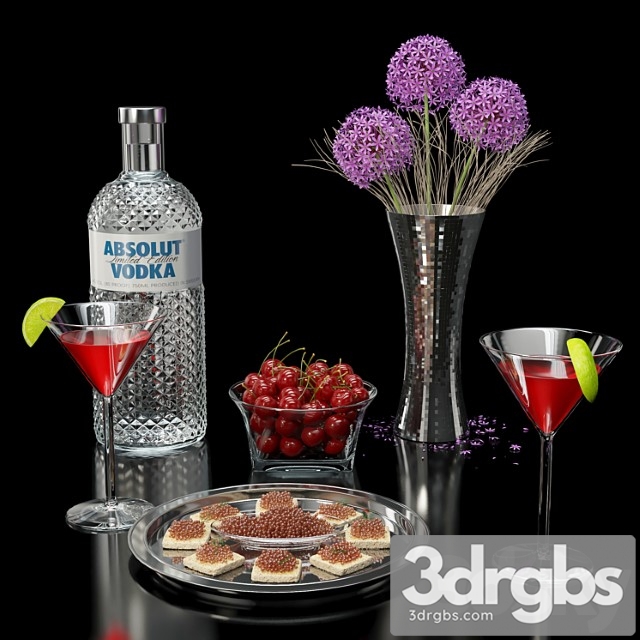 Vodka set 3dsmax Download - thumbnail 1