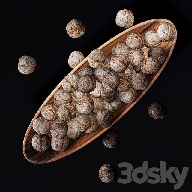 Walnut v2 3DS Max Model - thumbnail 3