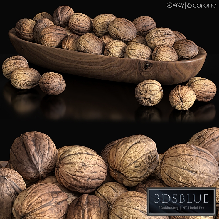 Walnut_set 3DS Max - thumbnail 3