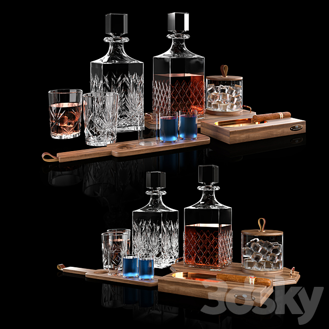 Whiskey Set 02 3DSMax File - thumbnail 1