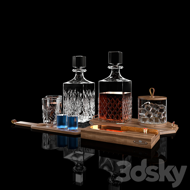 Whiskey Set 02 3DSMax File - thumbnail 2