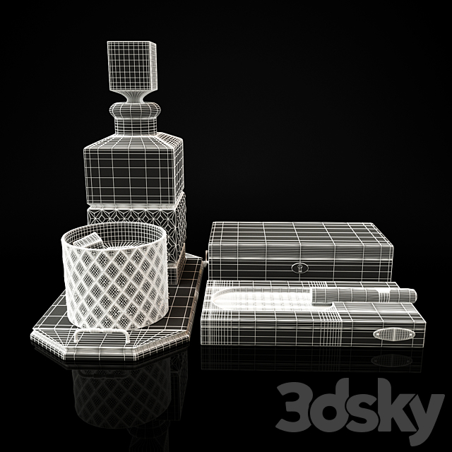 whiskey set 3DSMax File - thumbnail 3