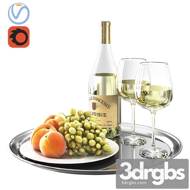 White wine 3dsmax Download - thumbnail 1