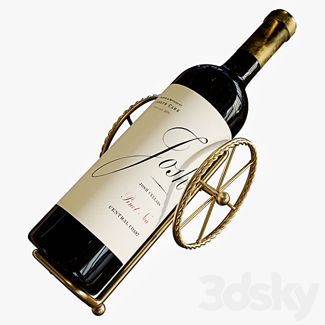 wine bottle set 11 3DSMax File - thumbnail 4