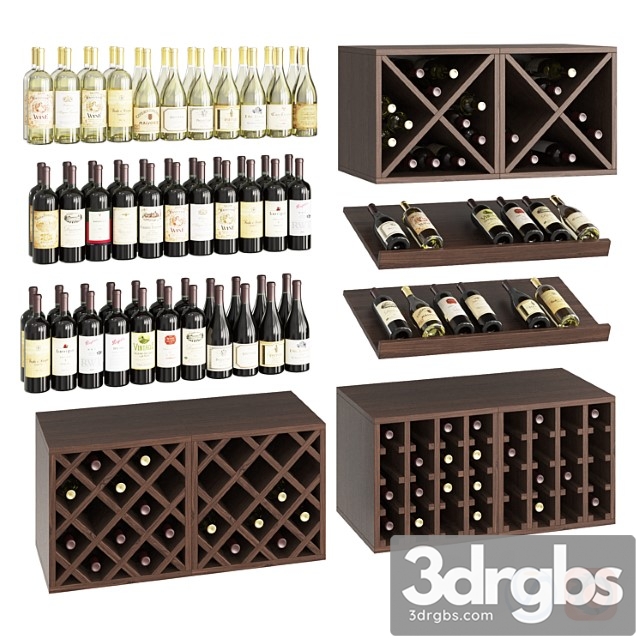 Wine set 3dsmax Download - thumbnail 1