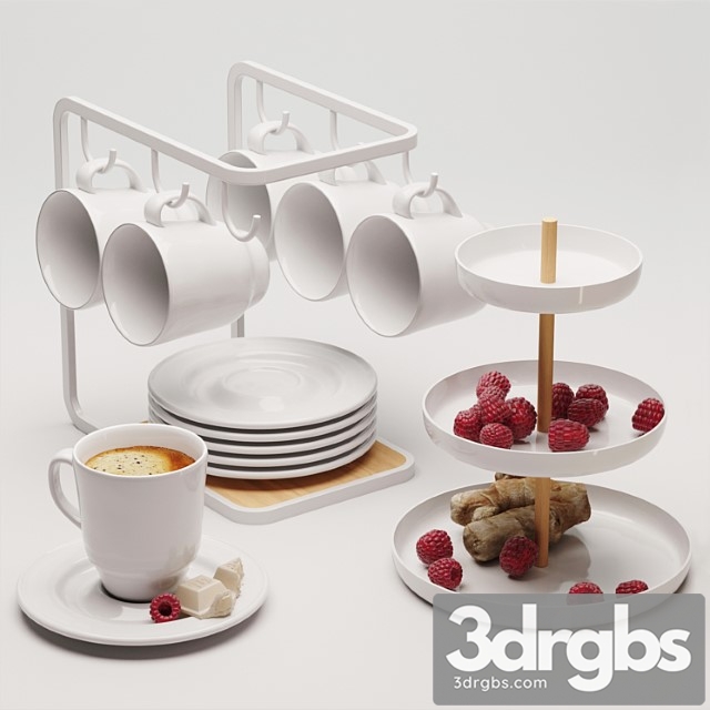 Yamazaki Tosca Coffee Set 3dsmax Download - thumbnail 1