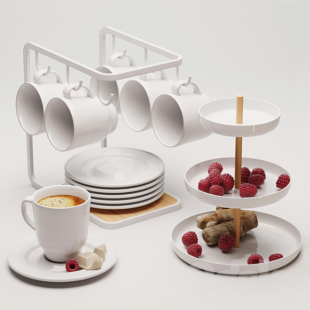 Yamazaki Tosca coffee set 3DSMax File - thumbnail 1