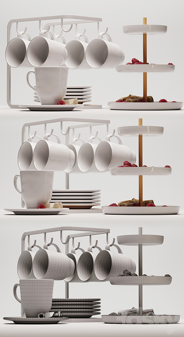 Yamazaki Tosca coffee set 3DSMax File - thumbnail 2