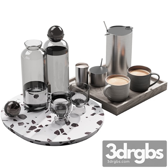 128 eat and drinks decor set 02 coffee and water kit 02 - thumbnail 1