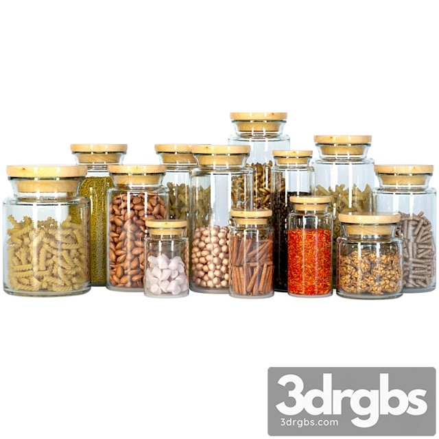 A jar of spices and pasta. kit - thumbnail 1